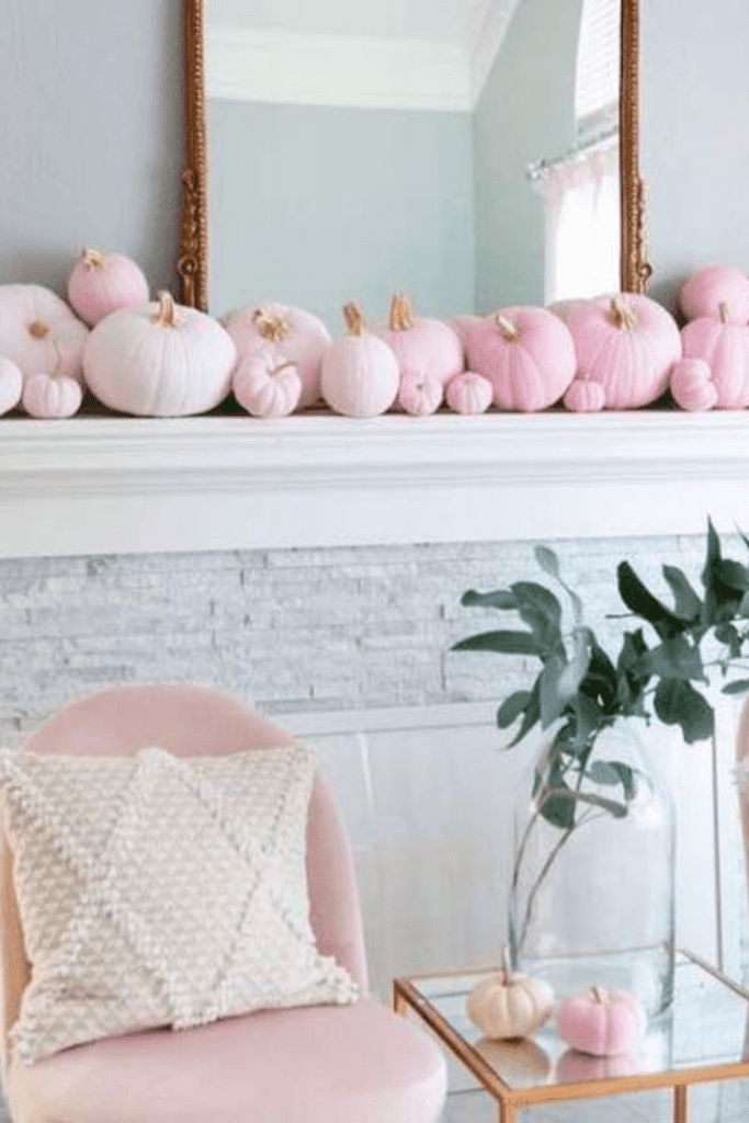 cute pastel fall decor
