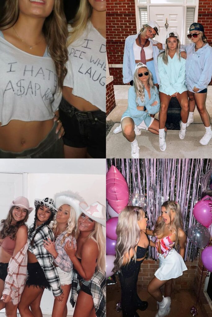 college party themes collage