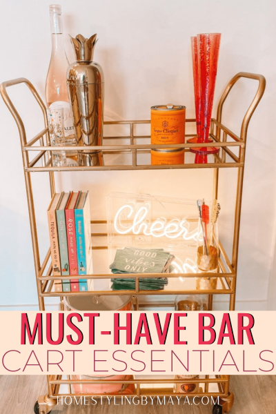 bar cart accessories