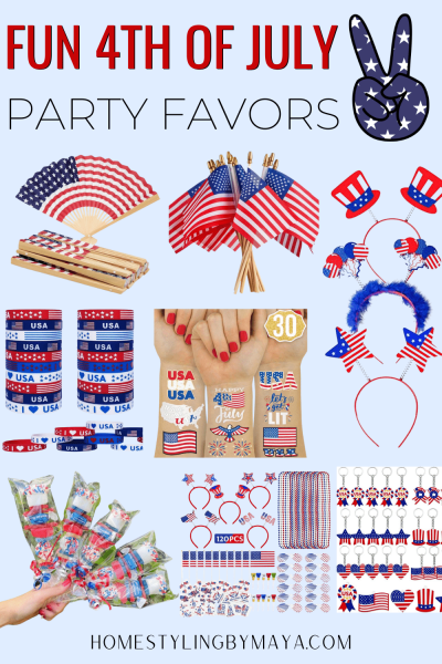 4th of July party favors