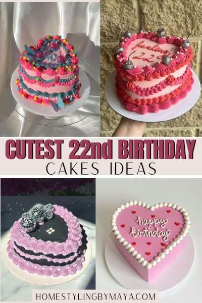 22nd birthday cakes