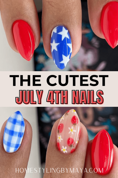 4th of July nails