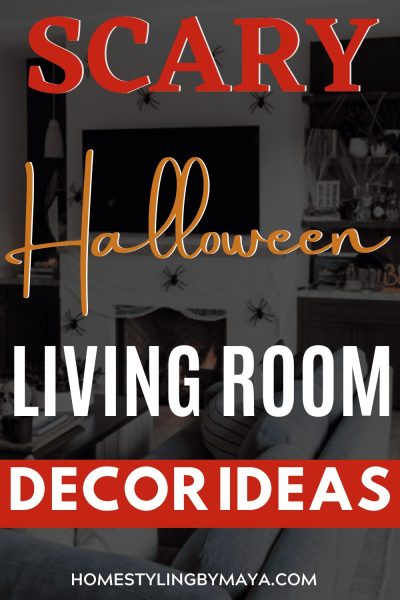 living room halloween decorations