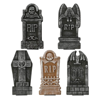 Graveyard Tombstones for Halloween