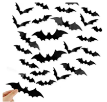 Black bat decals
