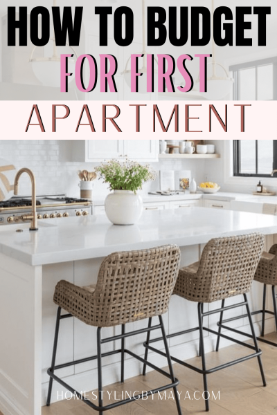 how to budget for first apartment