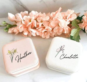 Custom Flower Jewelry Box