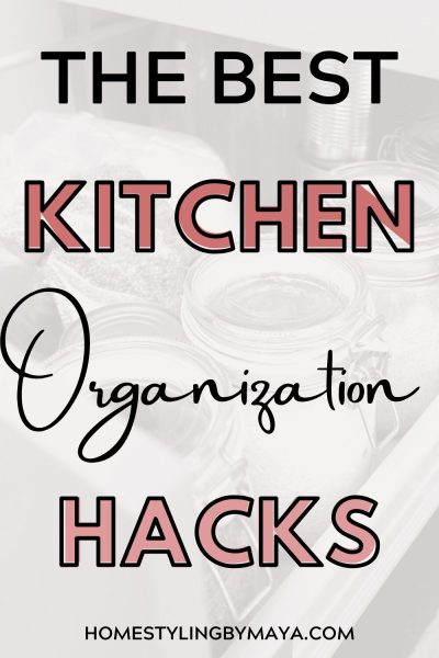 Kitchen organization