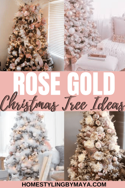 rose gold christmas tree