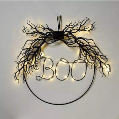 Light up Boo Wreath