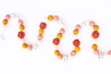 Pumpkin garland
