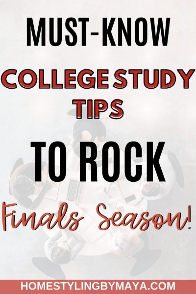 Must-know college study tips to rock finals seasons