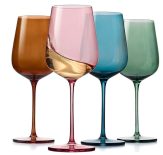 colored wine glasses