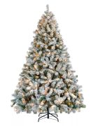 flocked christmas tree