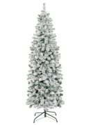 flocked christmas tree