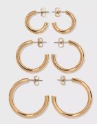 gold earrings