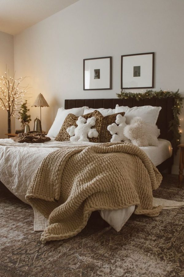 neutral christmas decor