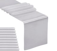 silver table runner