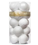 white ornaments
