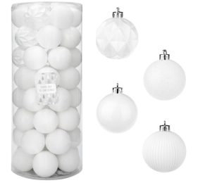 white ornaments